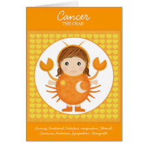 Cáncer - horóscopo del chica tarjeta
