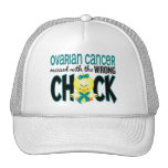 Cáncer ovárico ensuciado con el polluelo incorrect gorra