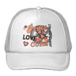 Cáncer uterino de la curación 2 del amor de la paz gorras de camionero