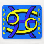 Cáncer y Piscis CERCA Alfombrilla De Raton