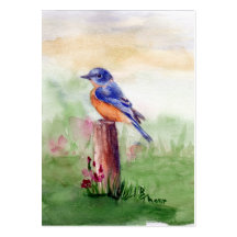 Canción ArtCard del Bluebird Tarjeta De Negocio