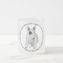 Canciones del perrito de bull terrier taza de café