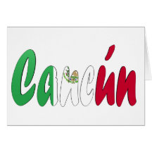 Cancun, México Tarjeta