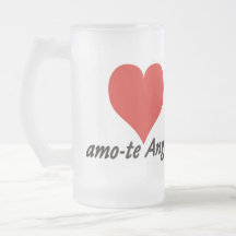 Caneca - amo-te Angola - De coração