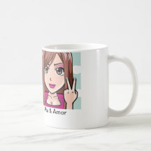 Caneca Paz & Amor