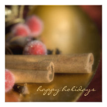 Canela · Tarjeta de Navidad Invitaciones Personalizada