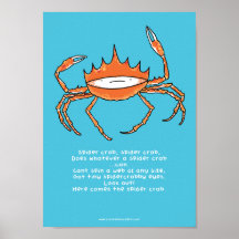 Cangrejo de araña, poster del cangrejo de araña A4