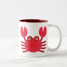 Cangrejo de la diversión taza