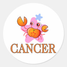 Cangrejo del cáncer etiqueta