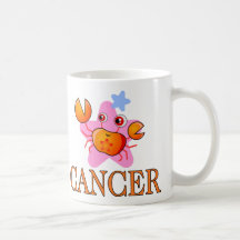 Cangrejo del cáncer tazas de café