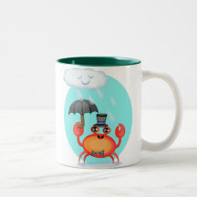 Cangrejo fresco taza