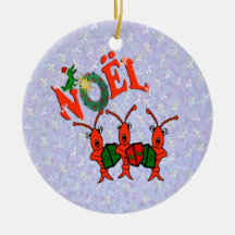 Cangrejos de Caroling con el ornamento del cocodri Adorno De Reyes