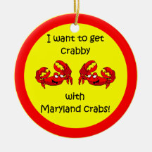 Cangrejos de Maryland Adorno De Navidad