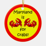 Cangrejos de Maryland Ornamentos De Navidad