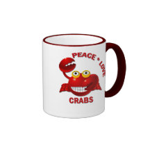 CANGREJOS DEL AMOR DE LA PAZ TAZA