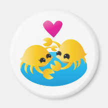 Cangrejos del amor imanes  