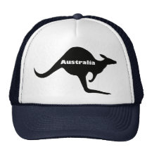 Canguro - Australia Gorros Bordados
