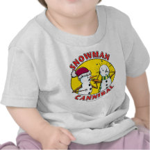 Caníbal del muñeco de nieve camiseta