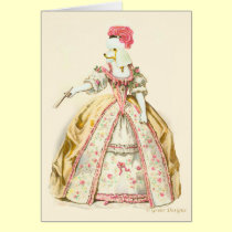 Caniche de Marie Antonieta tarjetas