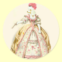 Caniche de Marie Antonieta pegatinas