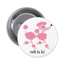 caniche rosado pin