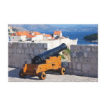 Cañón medieval en Dubrovnik Impresión En Lona