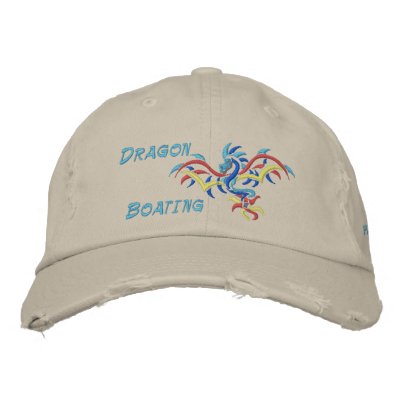 Canotaje del dragón, deportes del dragón del sol, gorra de beisbol bordada