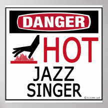 Cantante caliente del jazz poster