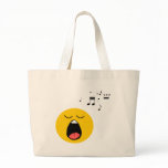 Cantante sonriente bolsas