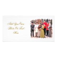 CANTANTES DEL VILLANCICO DEL NAVIDAD DEL VICTORIAN TARJETAS CON FOTOS PERSONALIZADAS
