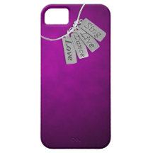 Cante, viva, baile y ame en humo púrpura iPhone 5 Case-Mate coberturas