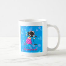 Canto de la reina del Karaoke Tazas De Café