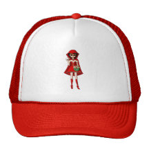 Capa con capucha de Dia De Muertos Red Gorras De Camionero