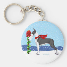 Capa del correo del navidad de great dane llavero personalizado