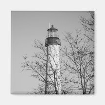 Cape May b/w ligero Iman Para Frigorífico