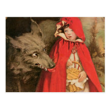 Caperucita Rojo Jessie Wilcox Smith del vintage Tarjeta Postal