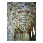 capilla de sistine tarjetas postales