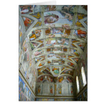 capilla de sistine tarjeton