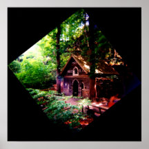 Capilla en las maderas poster