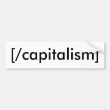 [/capitalism] pegatina de parachoque