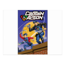 Capitán Action- Murphy Anderson Tarjeta Postal