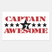 Capitán Awesome - movimiento Pegatina