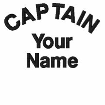 Capitán bordado personalizado Template
