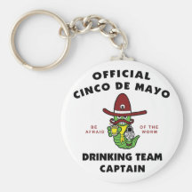 Capitán de consumición del equipo de Cinco de Mayo Llavero