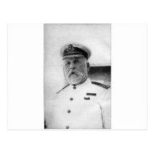 Capitán EJ Smith del titánico Postal