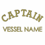 Capitán Hoodie del nombre del barco de Pesonalised Sudadera Con Capucha