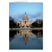 Capitolio de los E.E.U.U. y piscina de reflejo Not Tarjetón