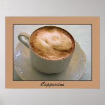 Cappuccino, café italiano impresiones