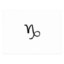 Capricornio - muestra del zodiaco tarjetas postales