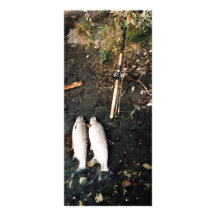 Captura de los salmones de plata o de los salmones tarjetas publicitarias personalizadas